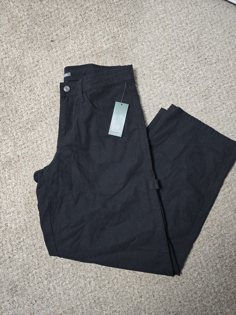 Wild Fable Black Utility Carpenter Pants Size 8